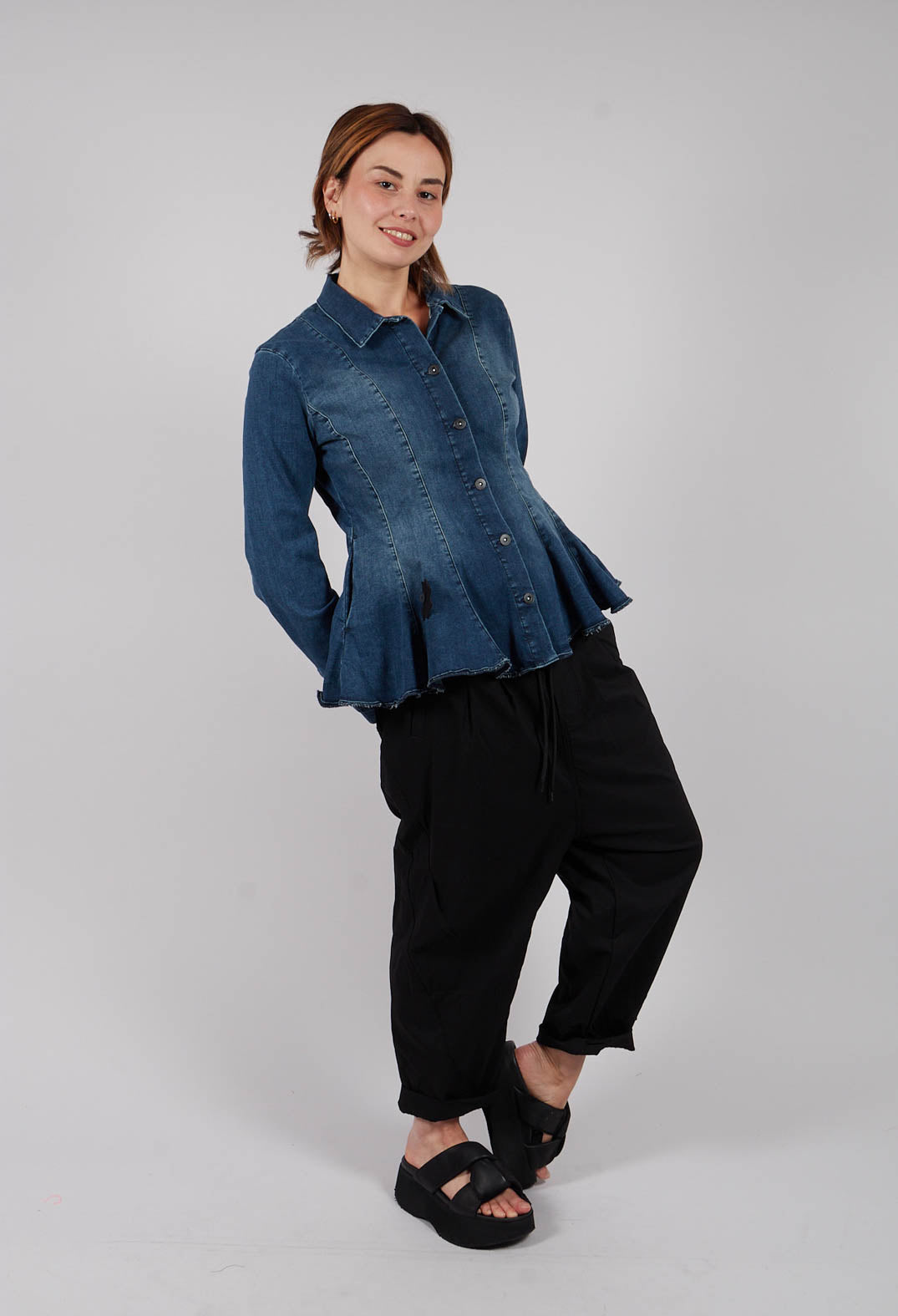 Ten Again Trousers in Black