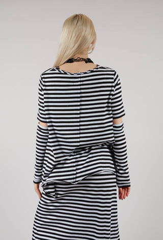 Big T-Shirt in Black and White Stripe