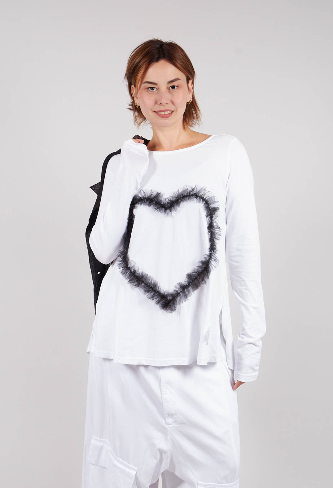 Heart Shirt in White