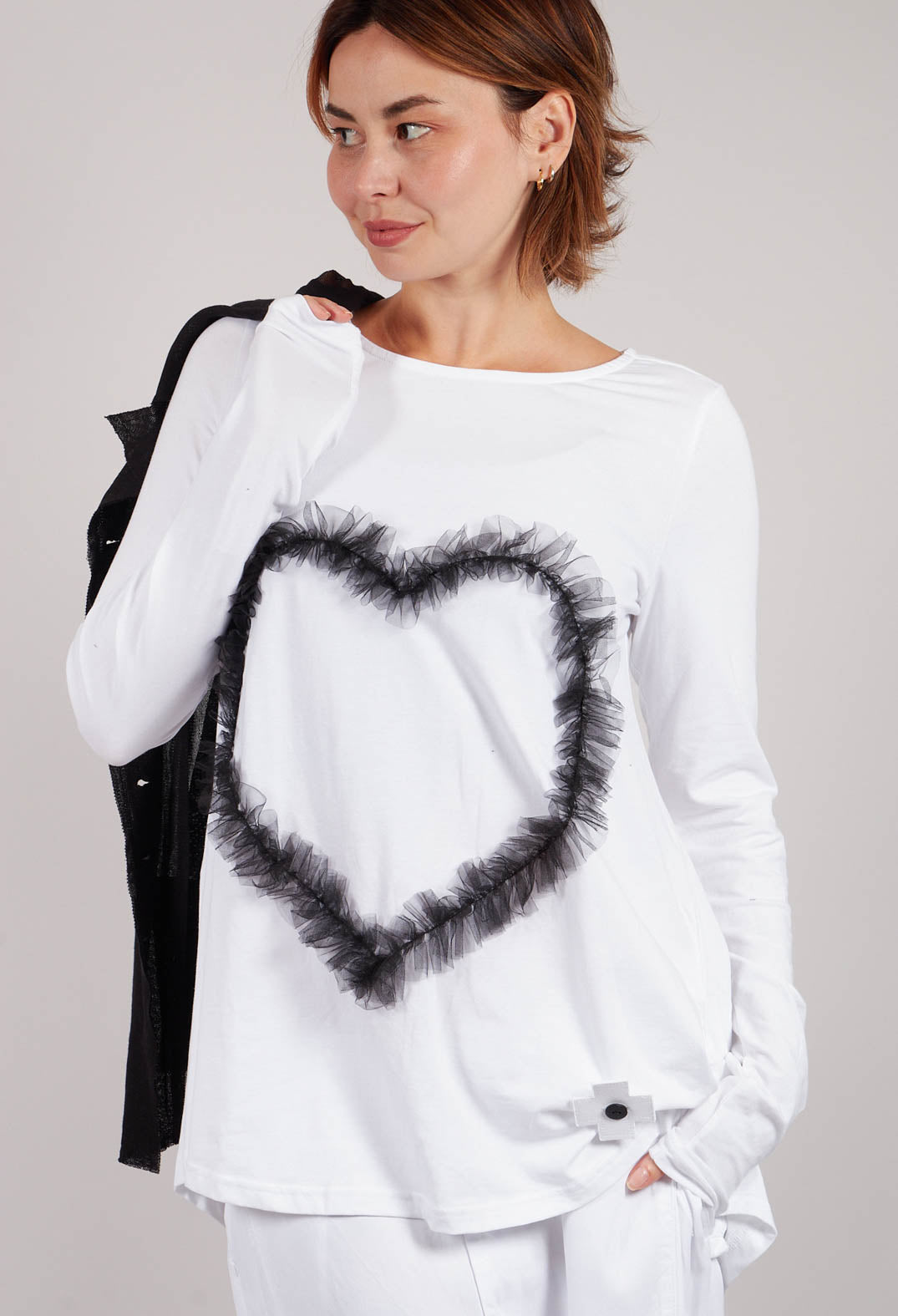 Heart Shirt in White
