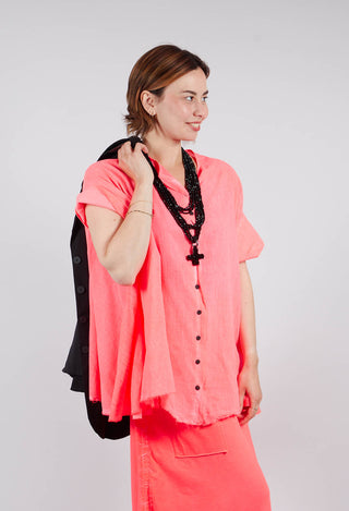 Voile Shirt in Coral