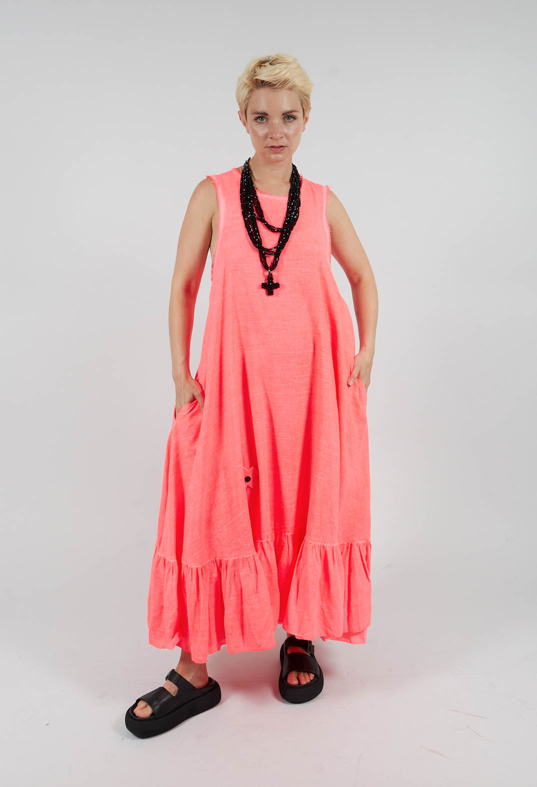 Voile Tutu Dress in Coral