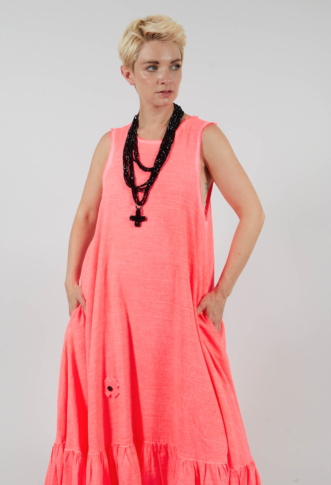 Voile Tutu Dress in Coral