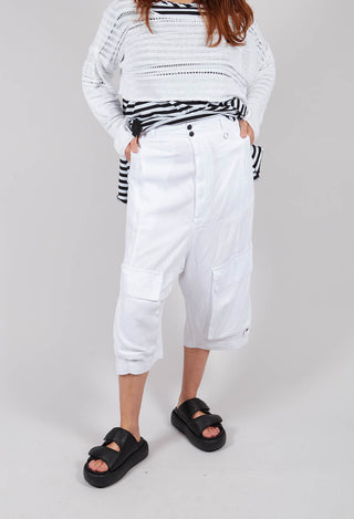 Big Pocket Trousers in White