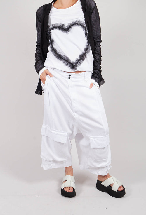 Big Pocket Trousers in White