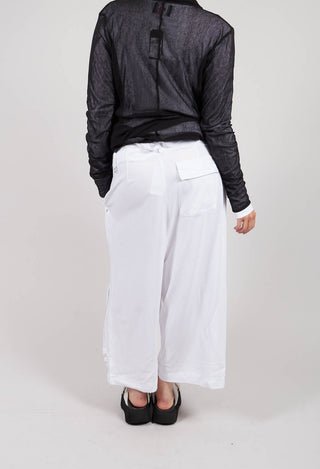 Big Pocket Trousers in White