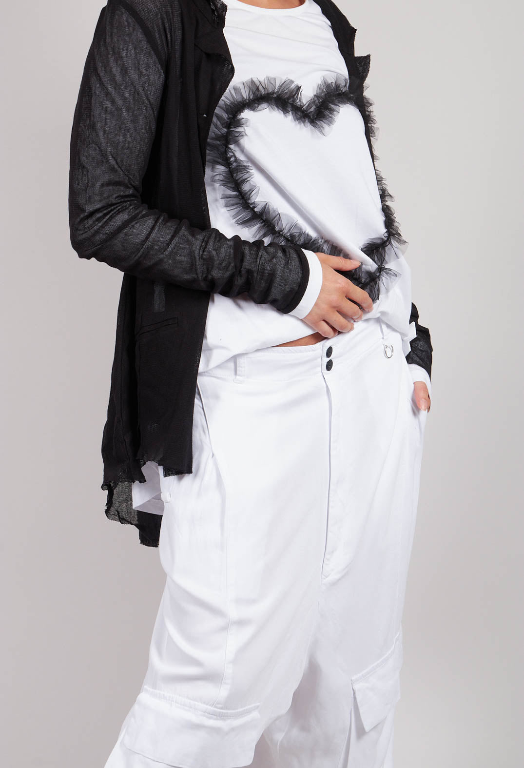 Big Pocket Trousers in White