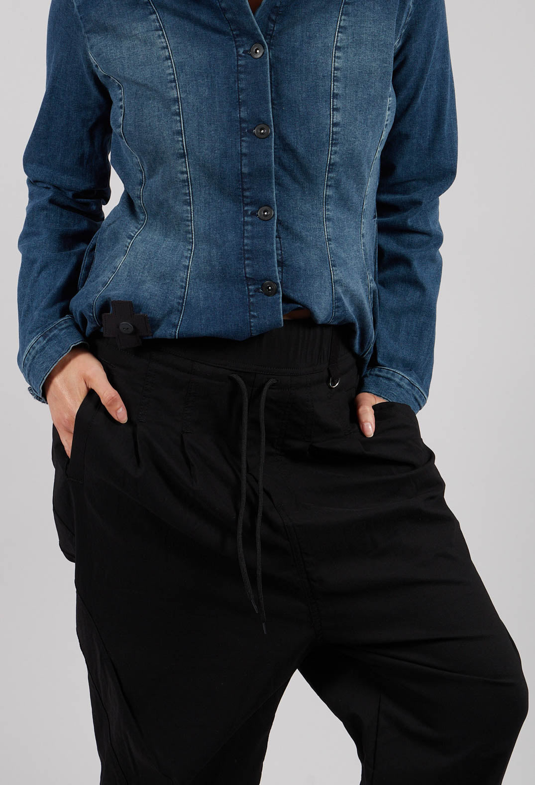 Ten Again Trousers in Black