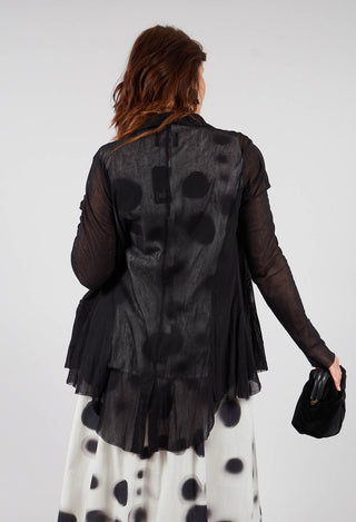 Mesh Blazer in Black
