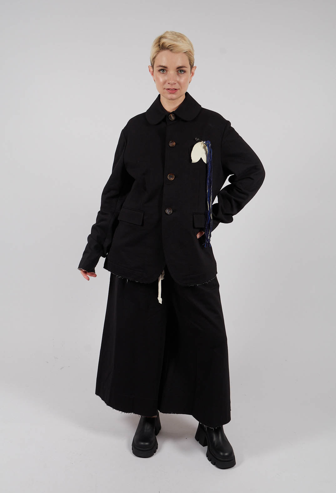 Brooch Jacket in Black