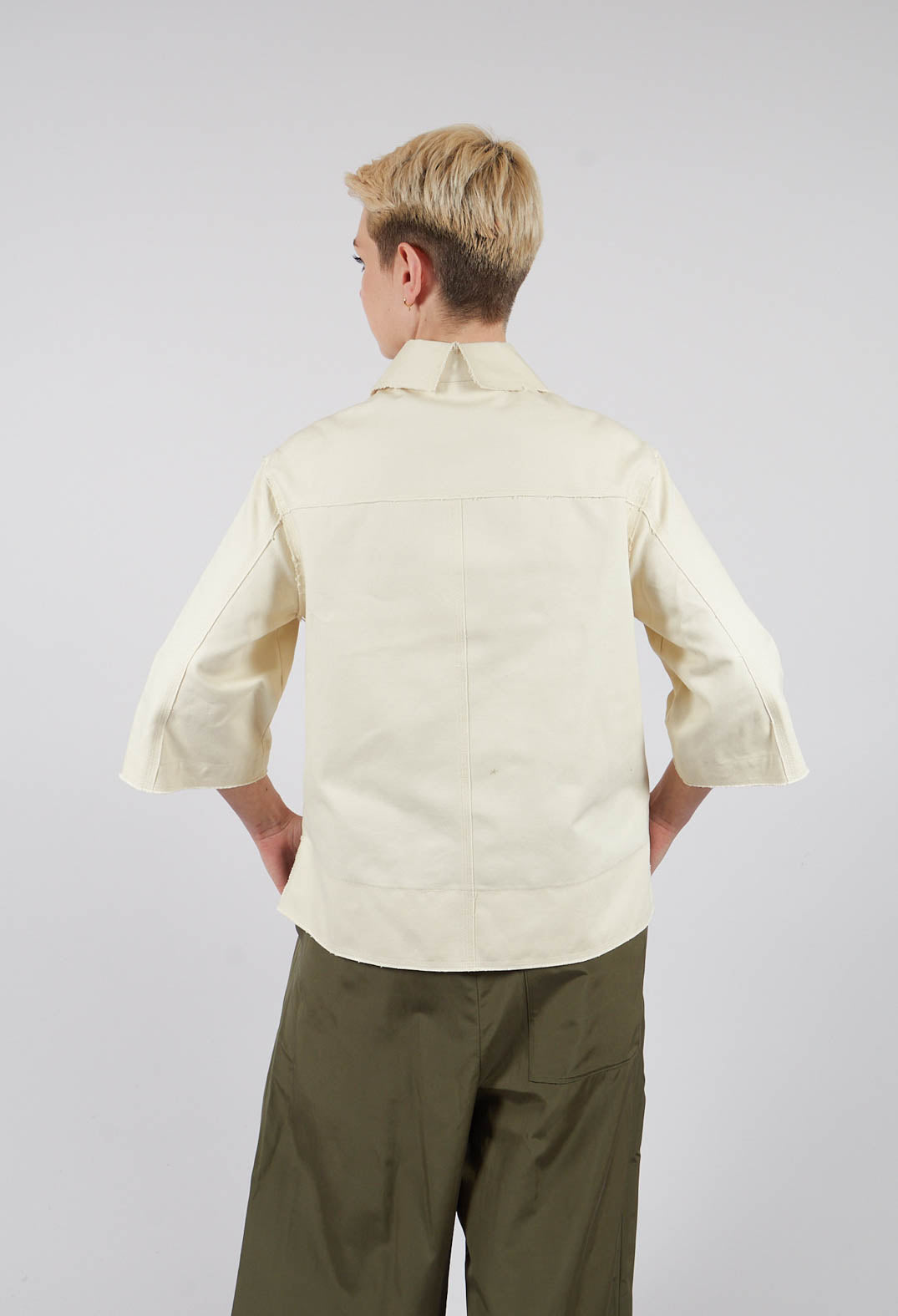 Boxy Jacket in Off White