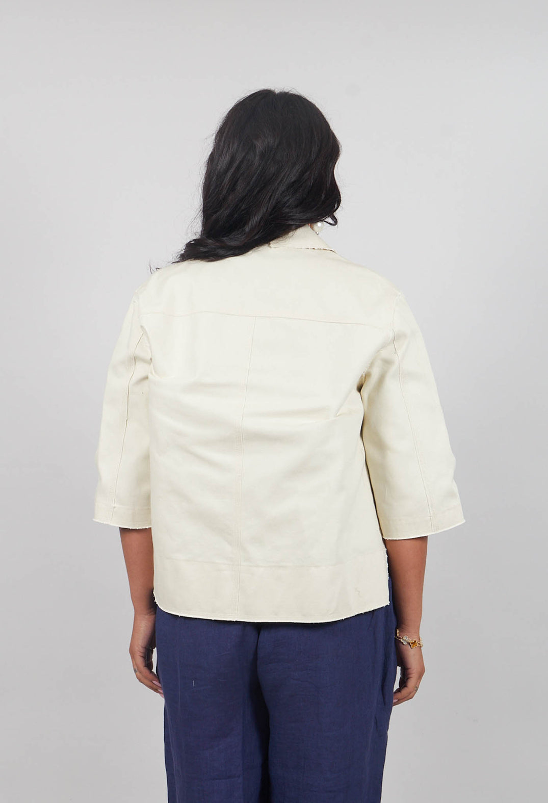 Boxy Jacket in Off White