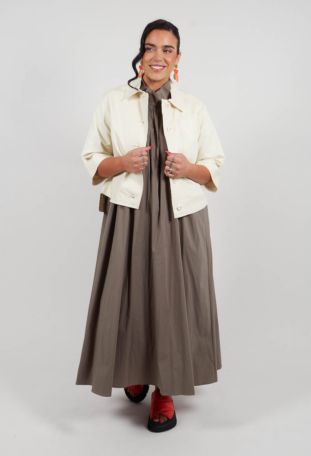 Boxy Jacket in Off White