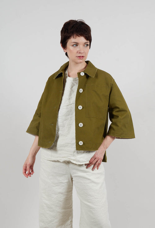 Boxy Jacket in Khaki