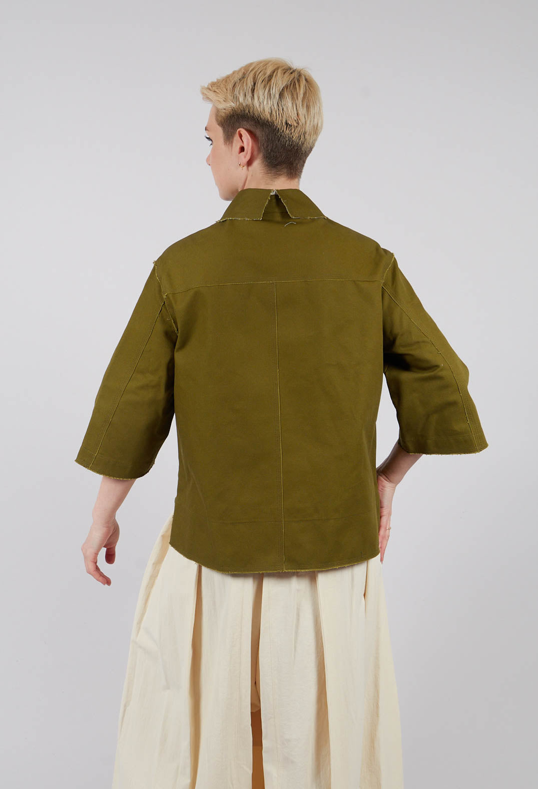 Boxy Jacket in Khaki