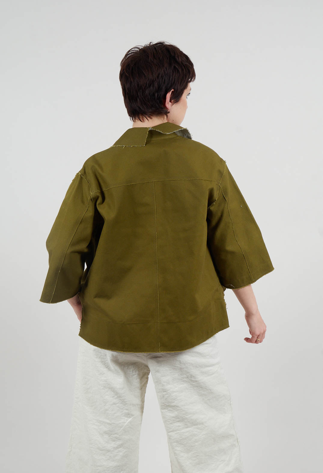 Boxy Jacket in Khaki