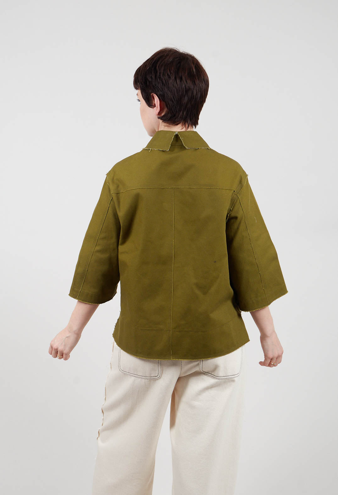 Boxy Jacket in Khaki