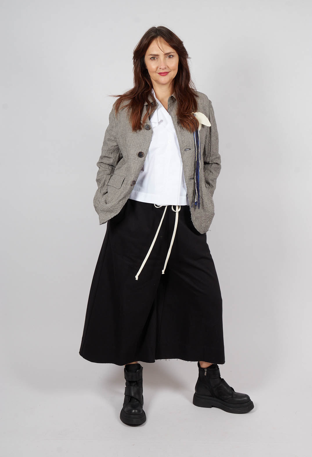 Wide Leg Trousers in Black