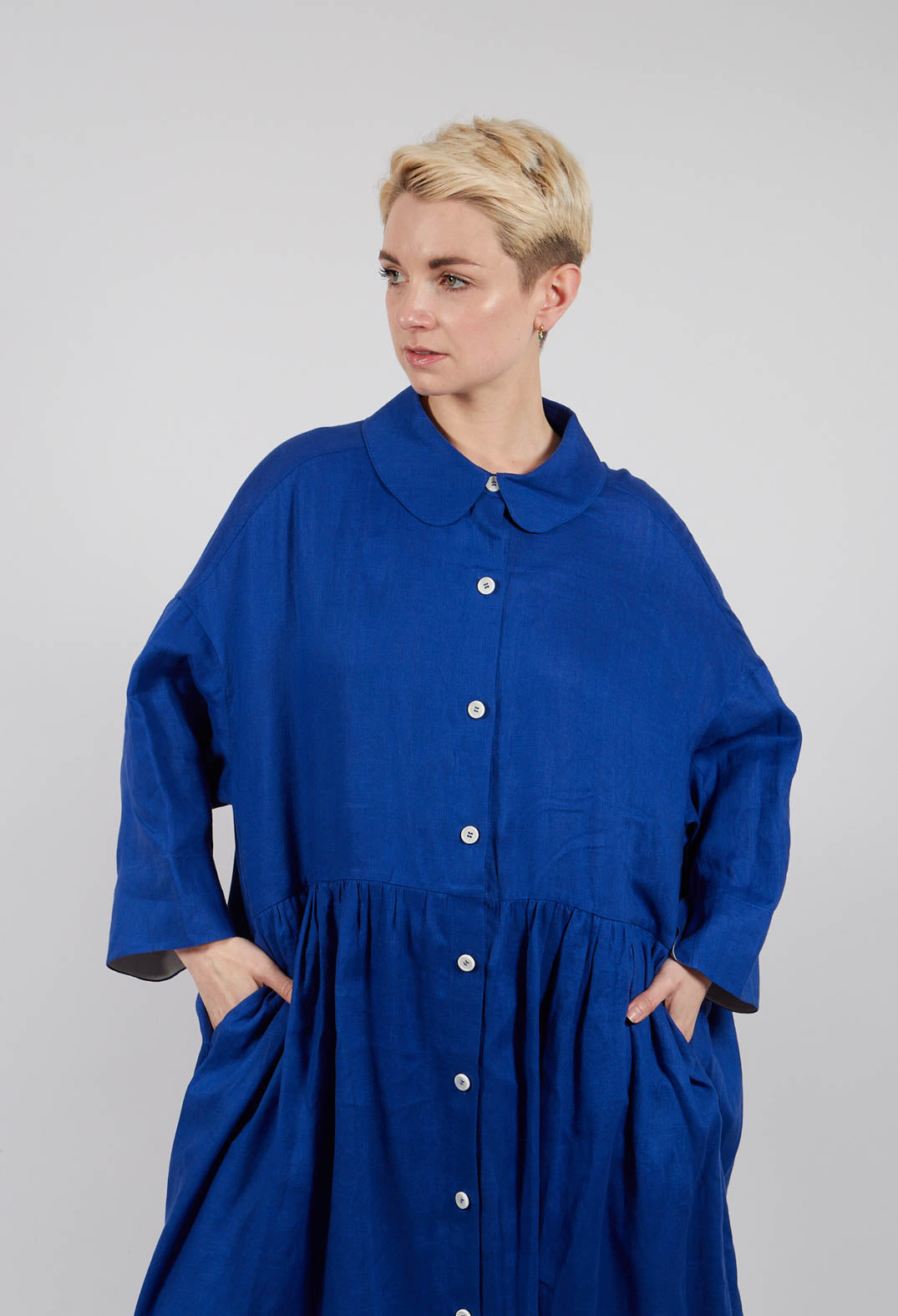 Shirt Dress in Blue