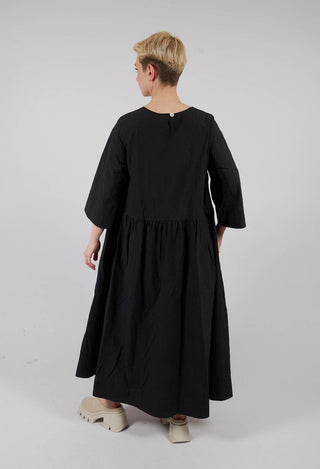 Open Tunic Dress in Black