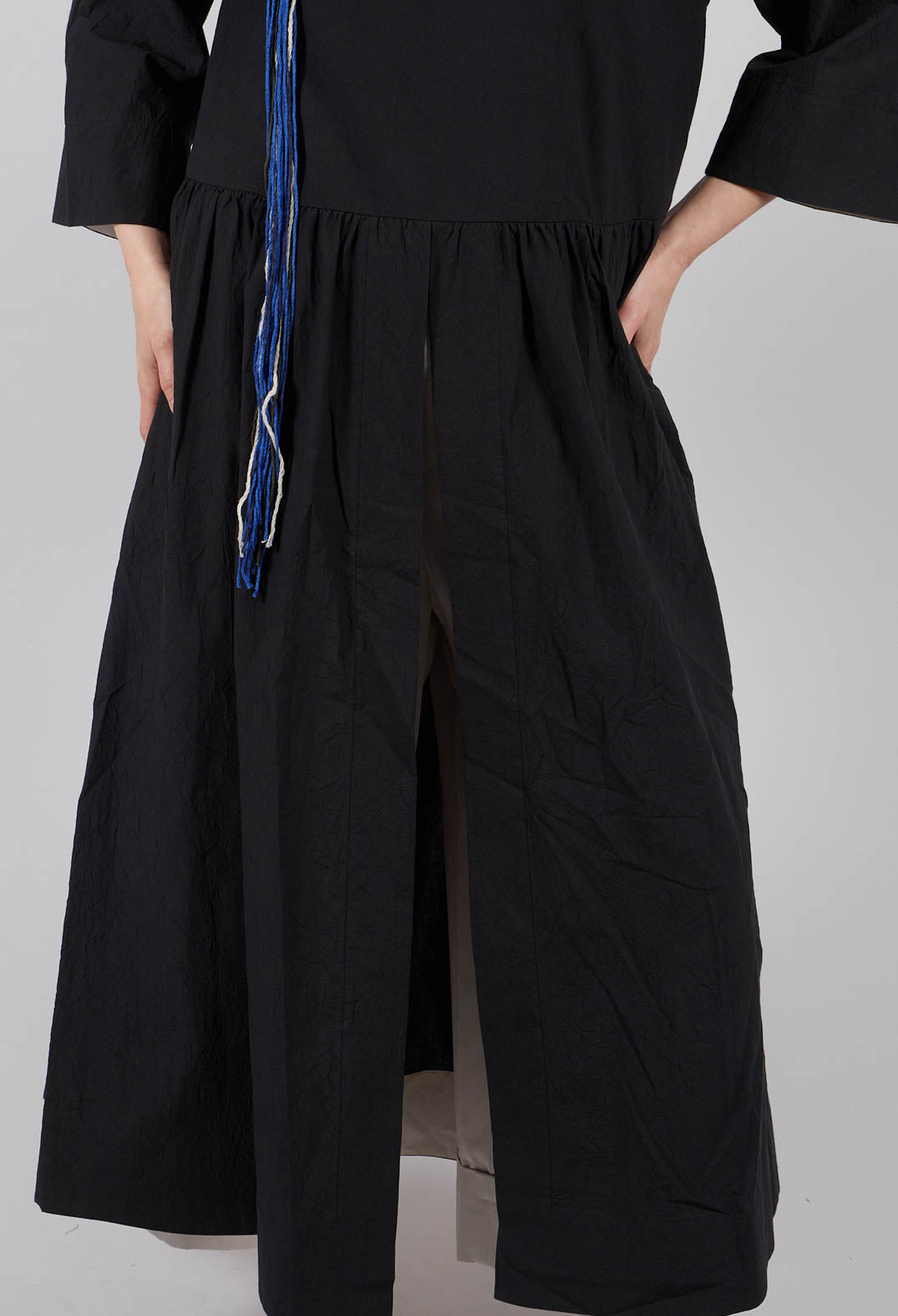 Open Tunic Dress in Black