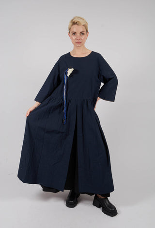 Open Tunic Dress in Navy