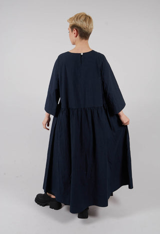 Open Tunic Dress in Navy