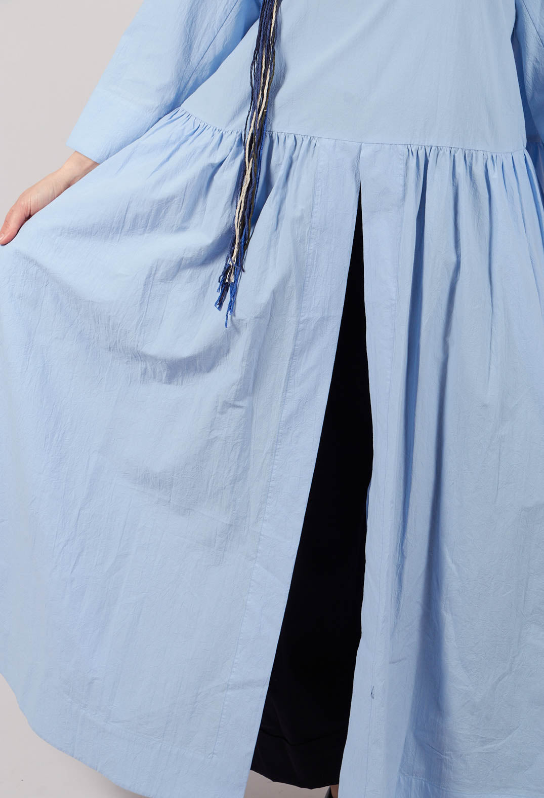 Open Tunic Dress in Sky Blue