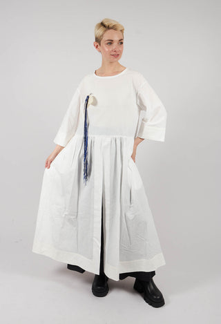 Open Tunic Dress in White