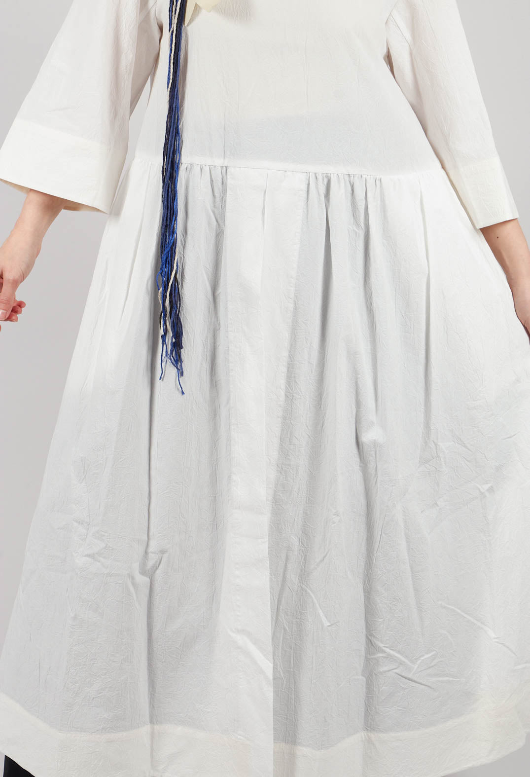Open Tunic Dress in White