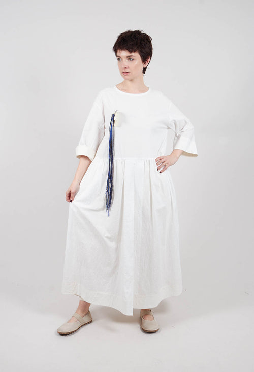 Open Tunic Dress in White