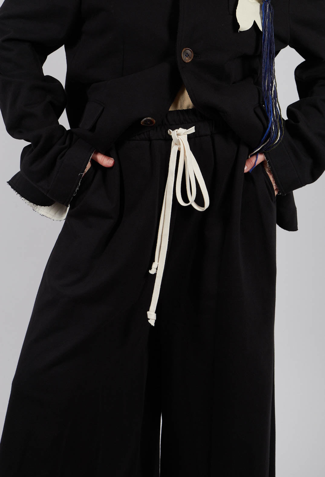 Wide Leg Trousers in Black