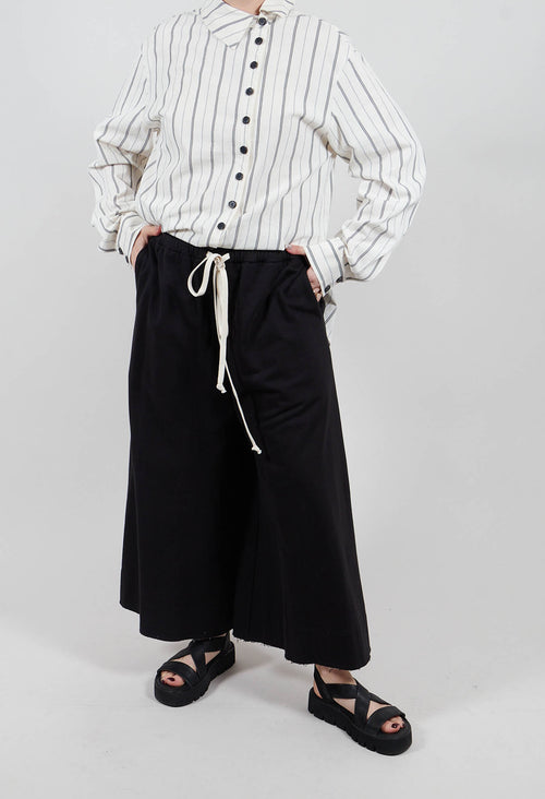 Wide Leg Trousers in Black