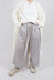 Drawstring Trousers in Grey Stripe