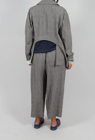 Cropped Trousers in Black and White