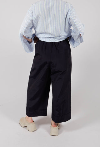 Ankle Hem Trousers in Blue