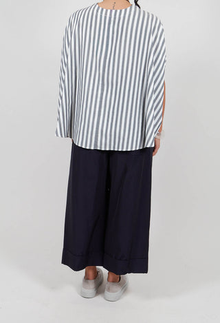 Ankle Hem Trousers in Blue
