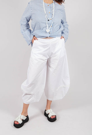 Wide Leg  Trouser in Friday White