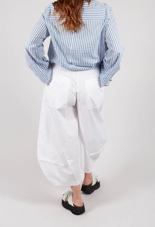 Wide Leg  Trouser in Friday White
