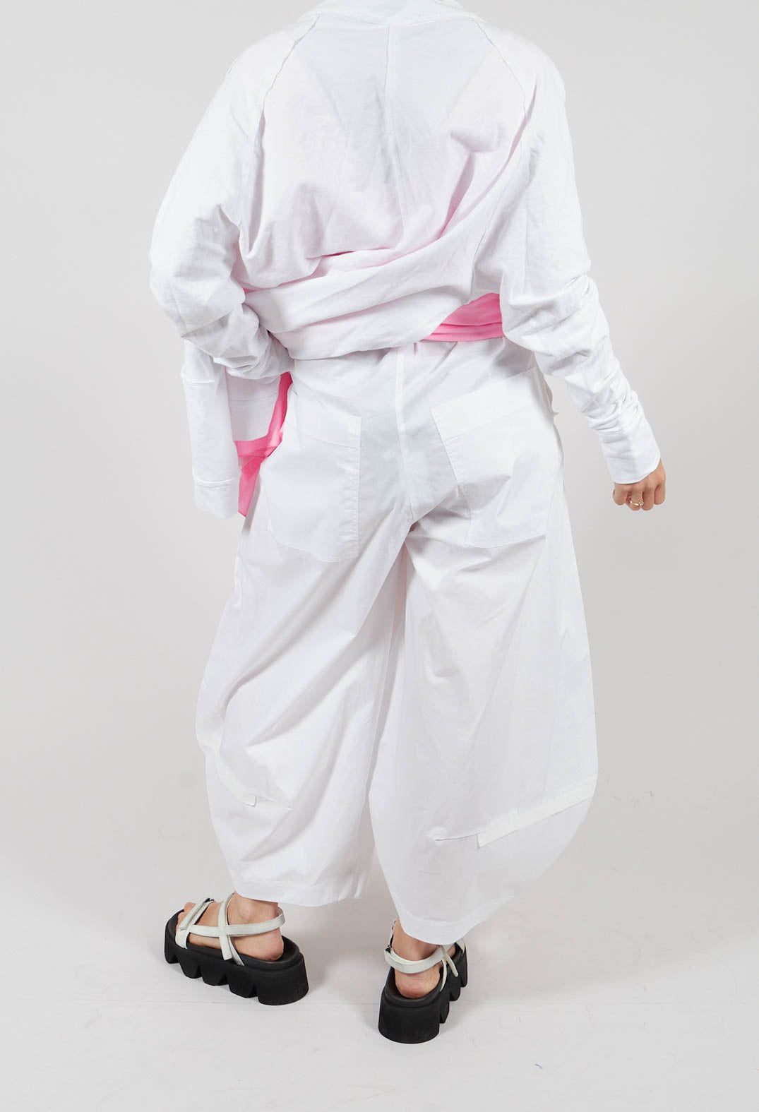 Wide Leg  Trouser in Friday White