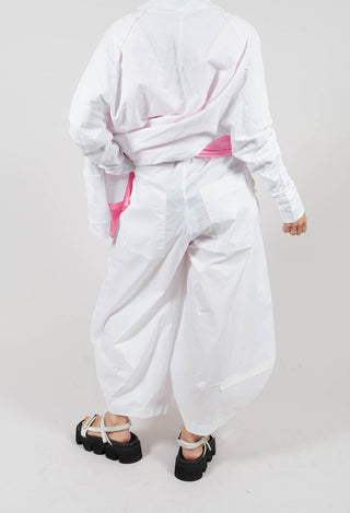 Wide Leg  Trouser in Friday White