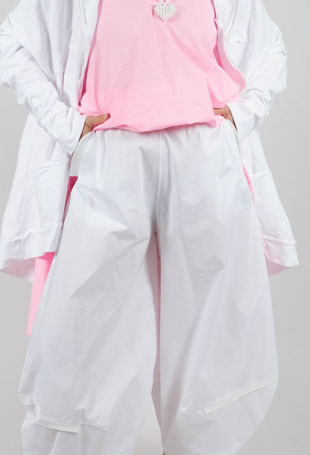 Wide Leg  Trouser in Friday White