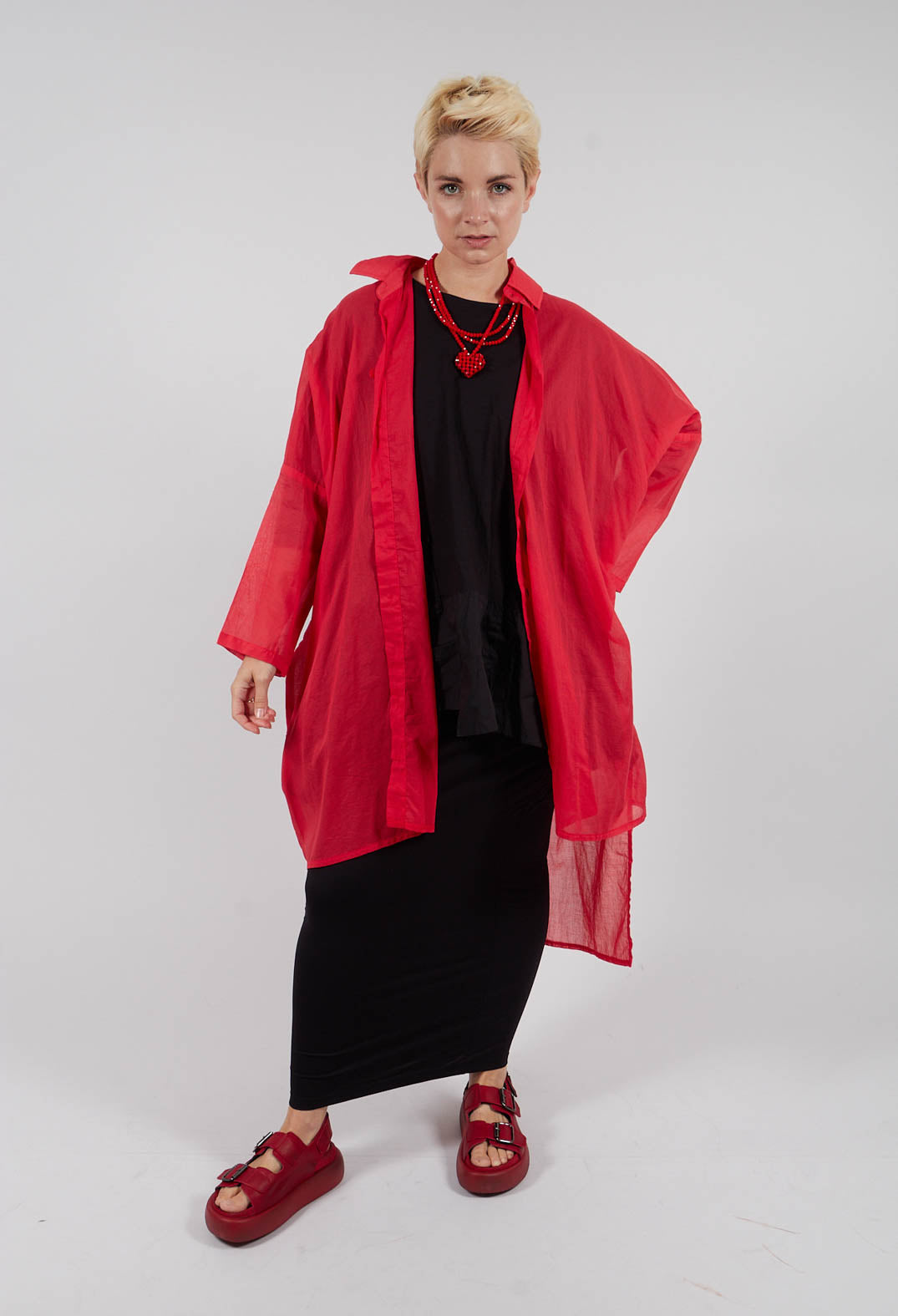 Elasticated Jersey Skirt in Black