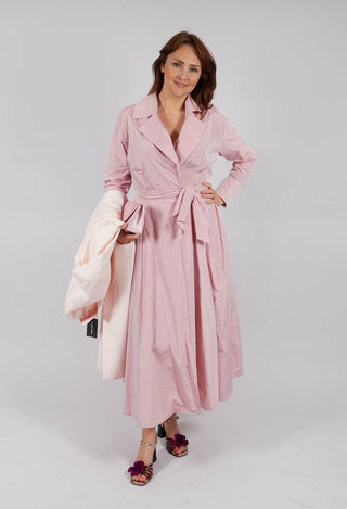 Wrap Dress in Pastel Pink