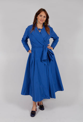 Wrap Dress in Sax