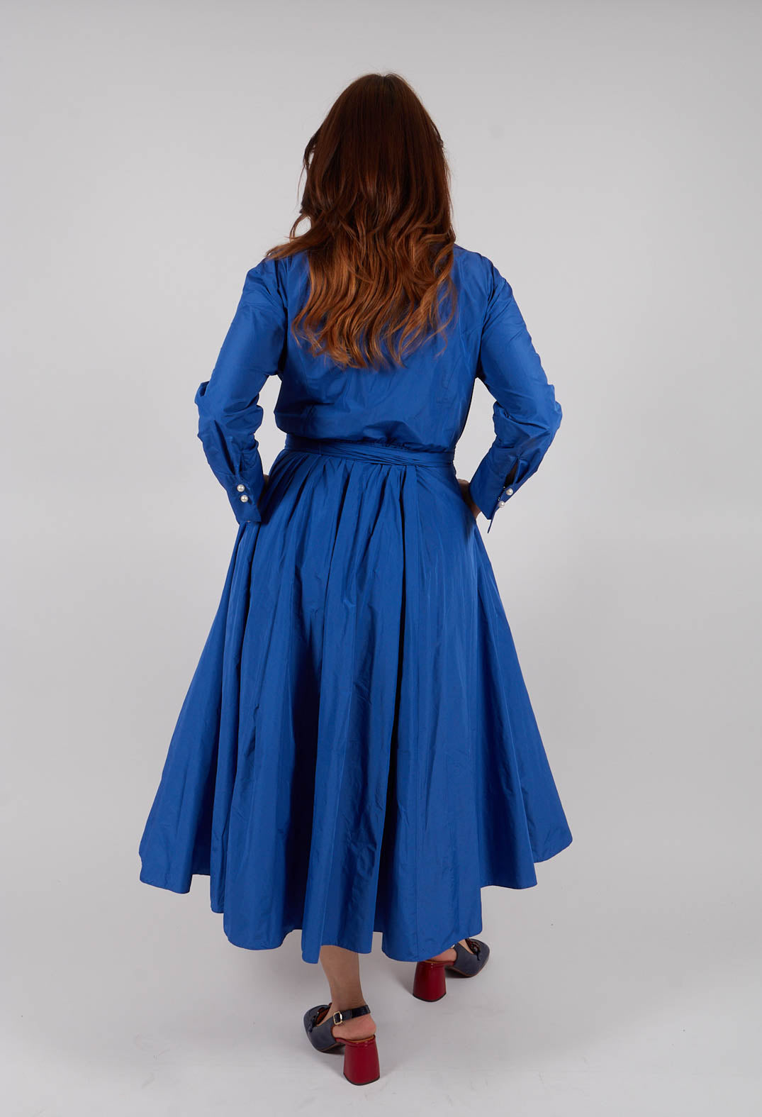 Wrap Dress in Sax