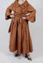 Tie Hem Skirt in Brown