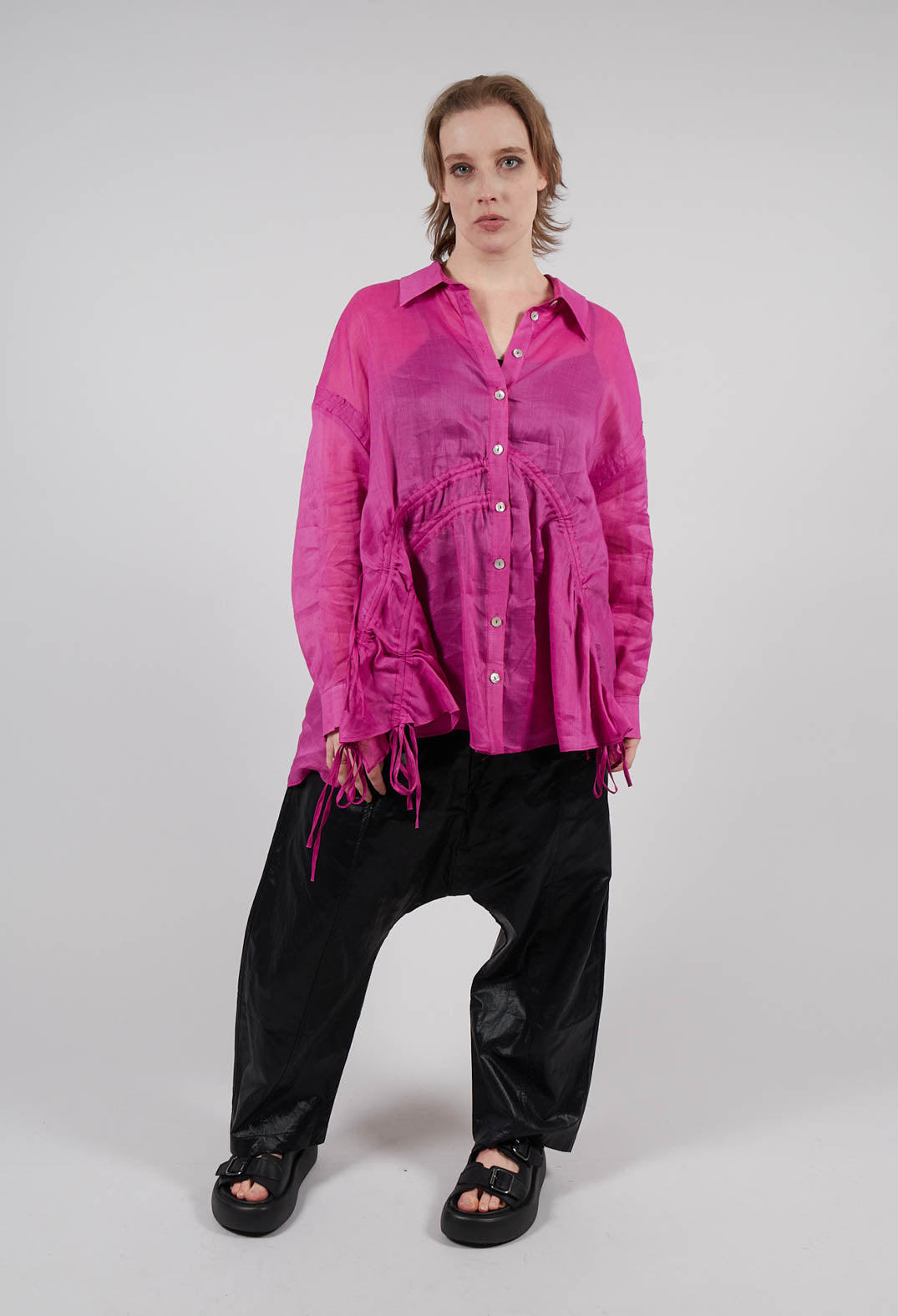 Laid-Back Trousers in Black