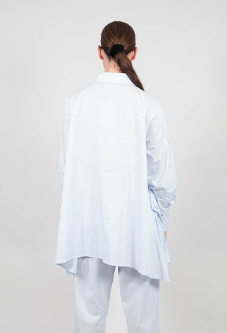 Horizontal Line Shirt in Ice Blue