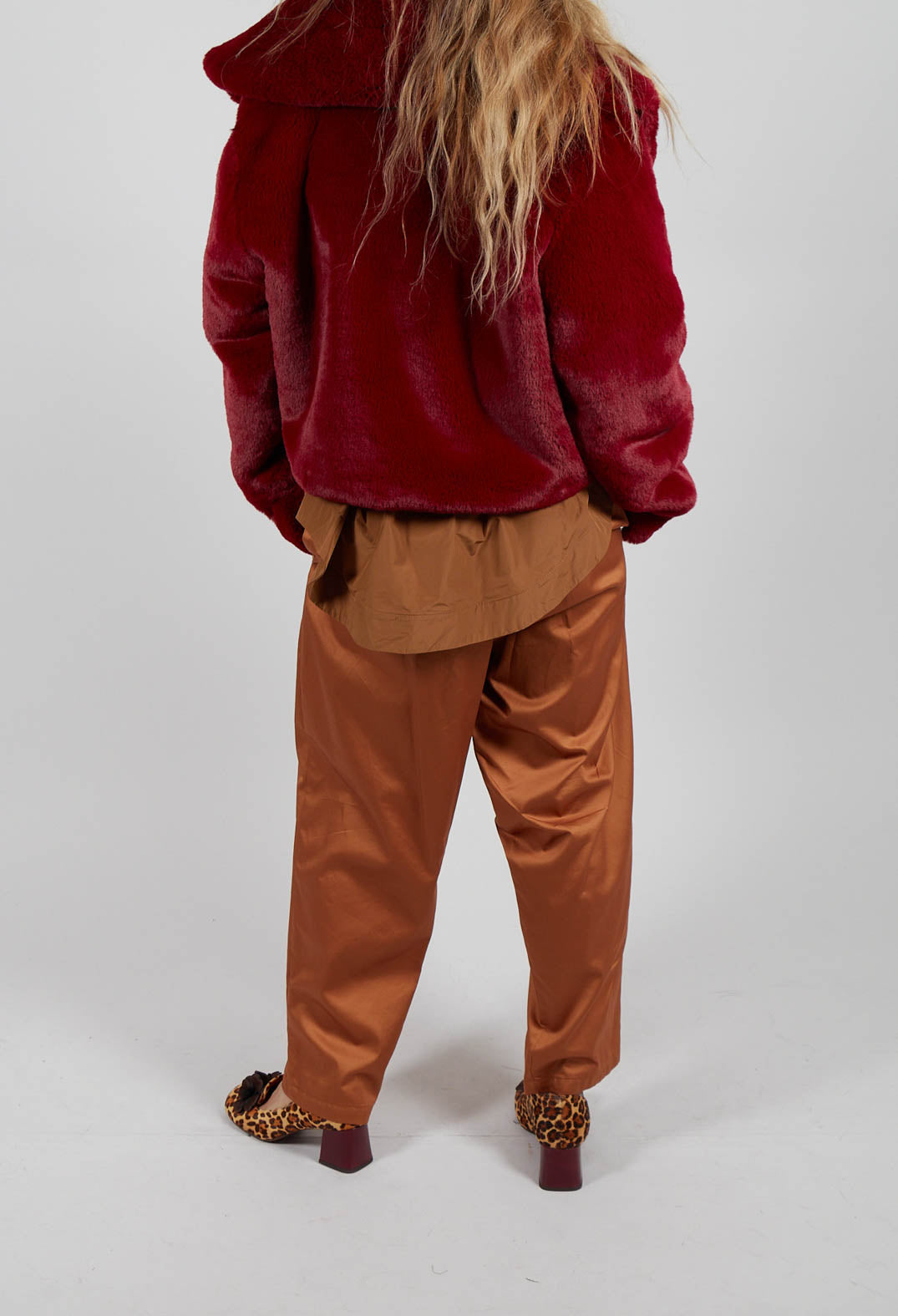 Straight Leg Trouser in Bronze